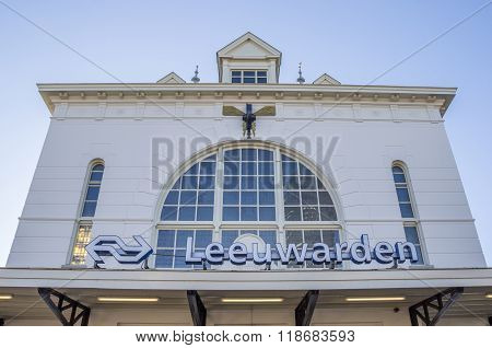 Front Of The Main Strain Station In Leeuwarden