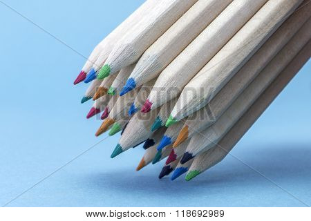 Texture Of Colored Pencils