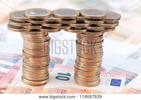 Bridge made of coins