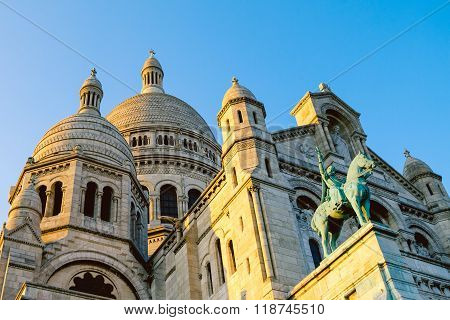 The Basilica Of The Sacred Heart In Montmatre, Paris.