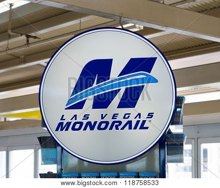 Las Vegas Monorail Sign And Logo