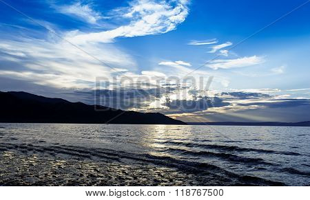 Baikal At Sunset