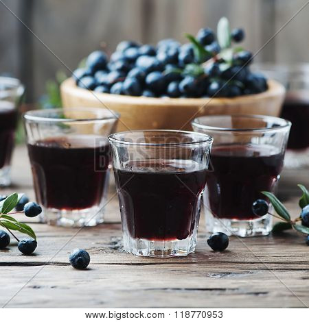 Traditional Sardinian Liqueur With Mirto