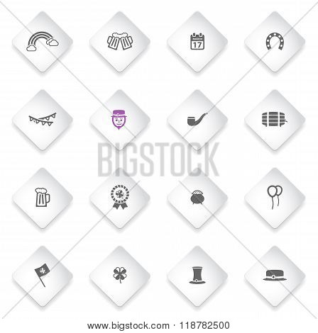 St Patricks day simply icons