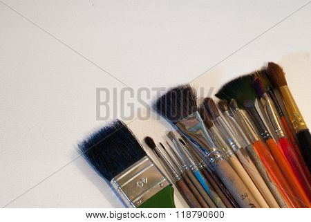 Set Of Different Brushes
