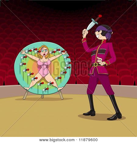 Día de los enamorados de la lanzadora de cuchillos