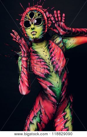 Creature plastic art dance