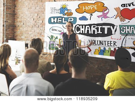 Charity Donate Give Hope Aid Concept
