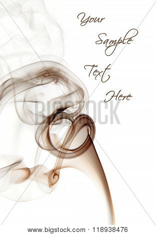 Insence Smoke With Free Space For Your Text