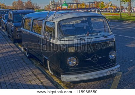 Old Minibus Volkswagen Transporter T2.