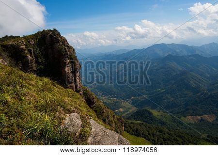 Pha Luong mountain in Moc Chau, Vietnam.