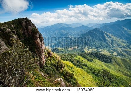 Pha Luong mountain in Moc Chau, Vietnam.