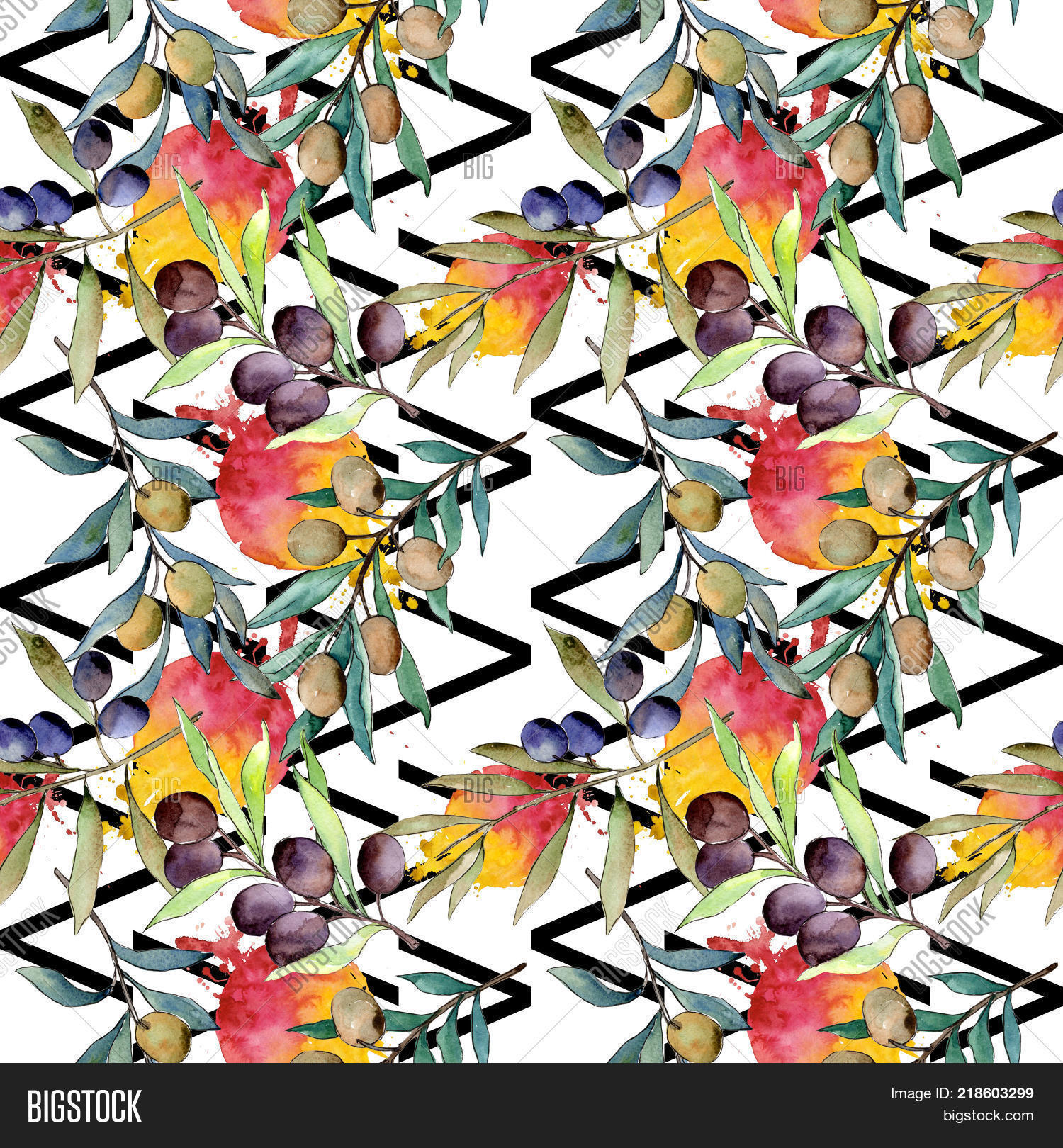 Olive Tree Pattern Image & Photo (Free Trial) | Bigstock