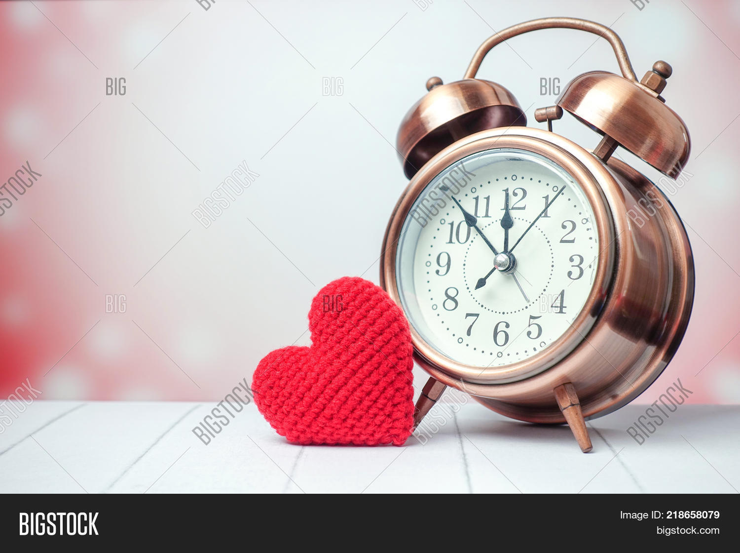 Retro Clock Love Red Image & Photo (Free Trial) Bigstock