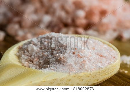 Himalayan Salt - Pink Rock Salt - Closeup - Macro