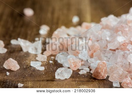 Himalayan Salt - Pink Rock Salt - Closeup - Macro
