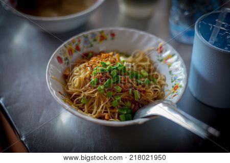 Fried Hokkien Noodles in the southern of Thailand Phuket local Food