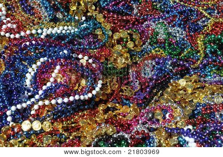 Mardi Gras helmiä tausta
