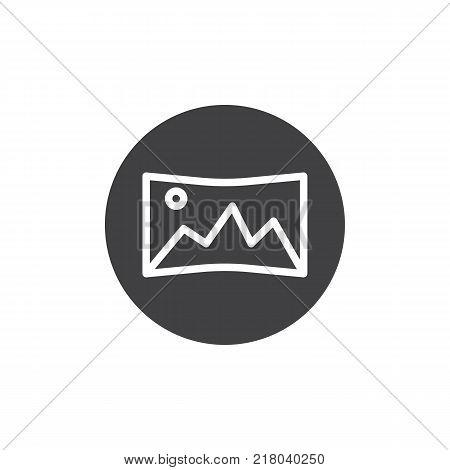 Panoramic shooting mode icon vector, filled flat sign, solid pictogram isolated on white.  Panorama mode symbol, logo illustration.