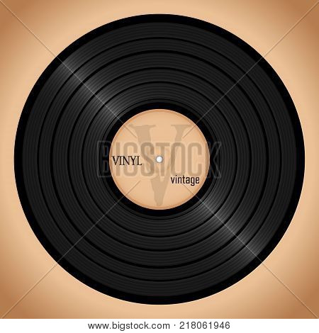 vinyl record pastel retro background, vintage style
