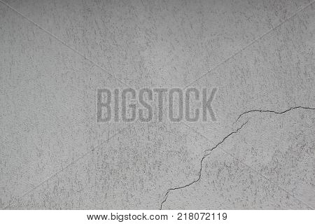 grey concrete texture with crack on the surface