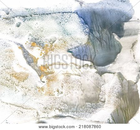 Winter landscape in the wet weather, december
