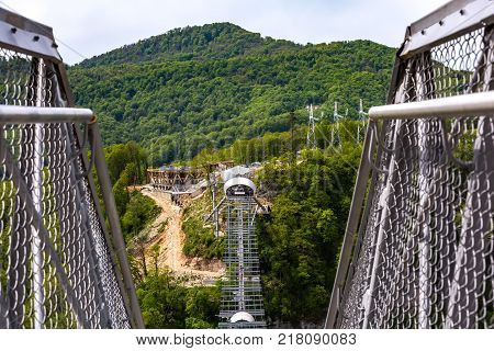Skypark Aj Hackett Sochi, Adler, Russia - May, 2016.