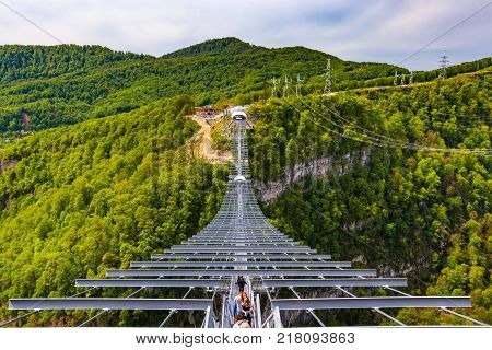 Skypark Aj Hackett Sochi, Adler, Russia - May, 2016.