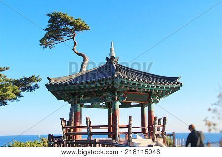 Naksansa temple with nature in South Korea