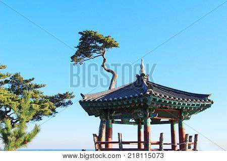Naksansa temple with nature in South Korea