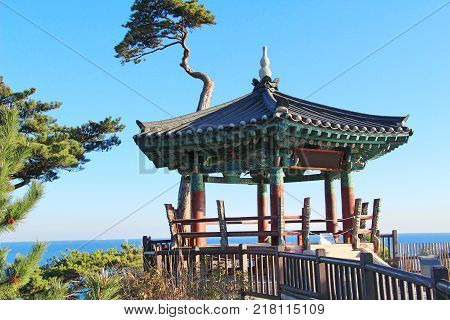 Naksansa temple with nature in South Korea