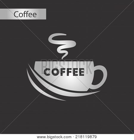 black and white style coffee cup flavor