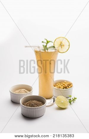 Jal Jeera or Jal-jeera, or jaljira, is an Indian beverage prepared using mixing cumin powder in water and served cold