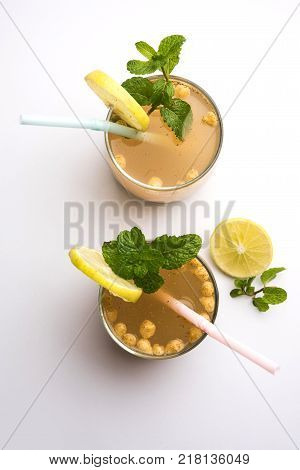 Jal Jeera or Jal-jeera, or jaljira, is an Indian beverage prepared using mixing cumin powder in water and served cold