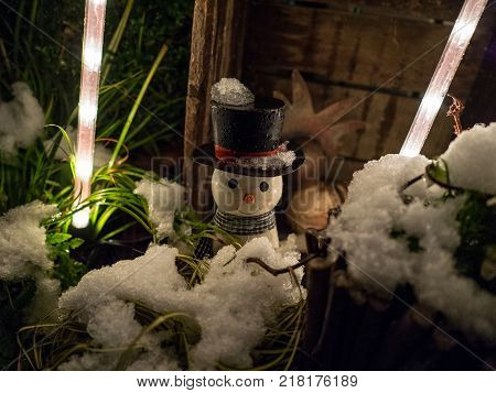 small Christmas market in the german muensterland
