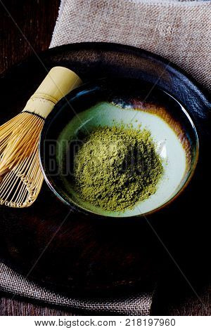 Japanese Tea Caddy And Whisk For Tea Ceremony