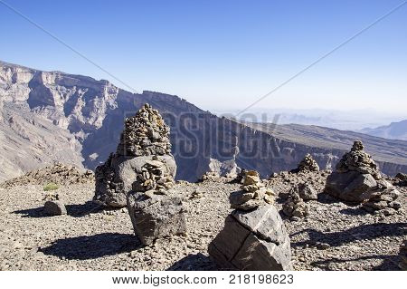 Scenic view over Jebel Shams - Sultanate of Oman