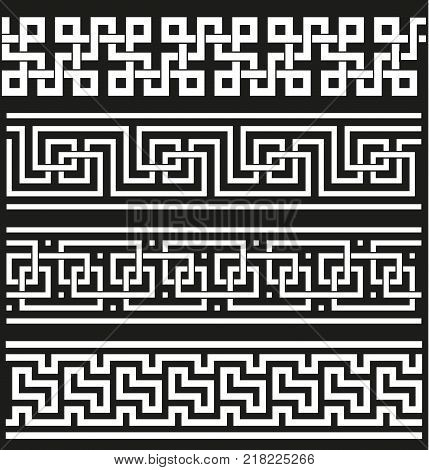 Greek seamless ornament vector background for print