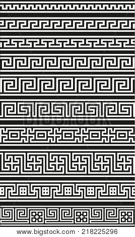 Greek seamless ornament vector background for print