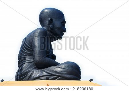 Big Buddha statue Luang Pu Tuad Huay Mongkol temple Hua Hin Thailand.
