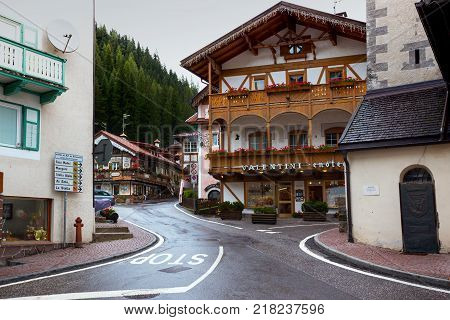 View Of The Central Streets In The Canazei