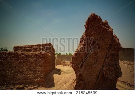 Ruins of ancient city wall in Zinder Niger