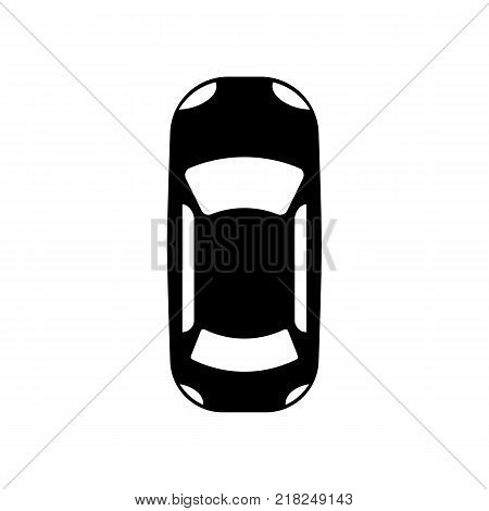 The car view from top icon. symbol. Flat design. Stock - Vector illustration