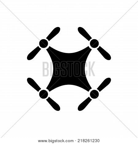 The quadrocopter icon. Drone symbol. Flat design. Stock - Vector illustration