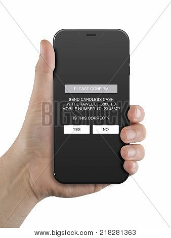 Hand Holding Cellphone
