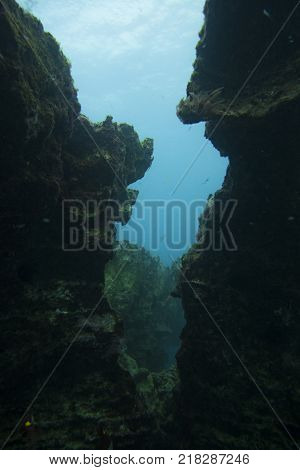 deep submarine canyon in fuerteventura canary islands