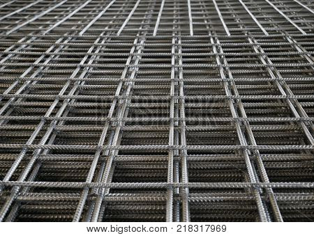 Rebar bending shape in a construction site,steel bar
