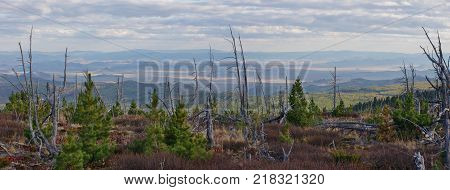 Kurtushibinskiy range of West Sayan Range Autumn