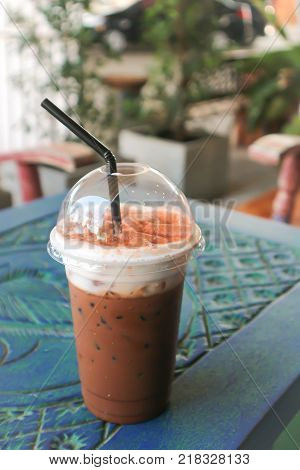 iced chocolate iced cocoa or iced coffee