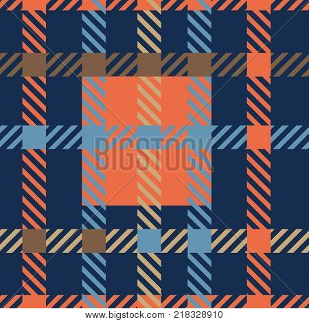Seamless tartan vector pattern. striped plaid pattern